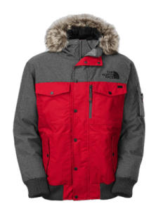 North Face Men's Gotham Jacket (Red/Gray)